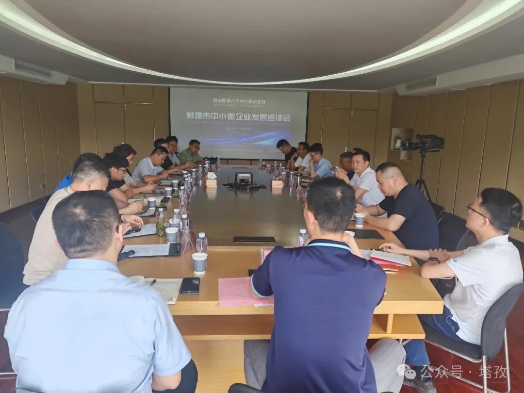 塔孜科技集团受邀参加蚌埠市中小微企业发展座谈会 塔孜科技集团受邀参加蚌埠市中小微企业发展座谈会